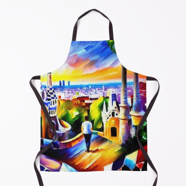Item preview, Barcelona, Panorama from Parc Guell designed and sold by AM FineArtPrints.