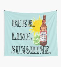 Beer, Lime, and Sunshine Wall Tapestry