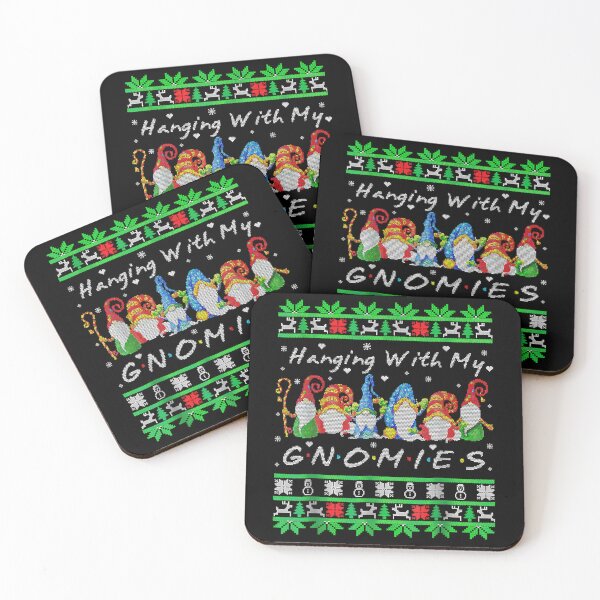 Artikelvorschau, Hanging With My Gnomies Funny Christmas Gnome Xmas Men Women entworfen und verkauft von Isabelsutton.