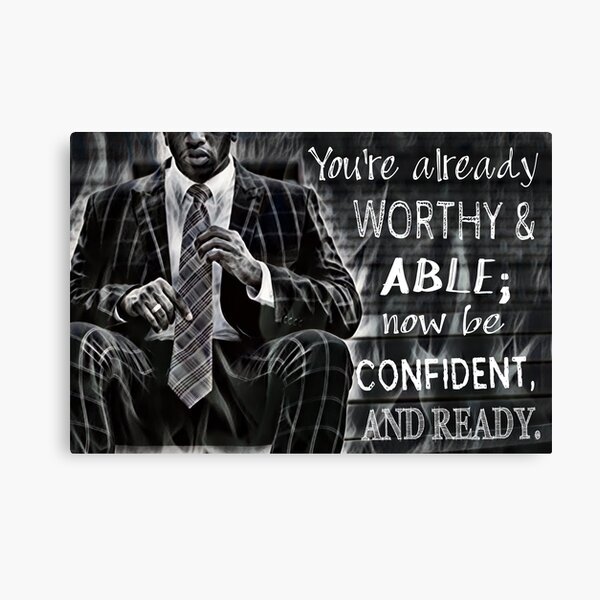 Black Man Confidence Canvas Print
