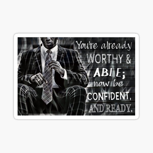 Black Man Confidence Sticker