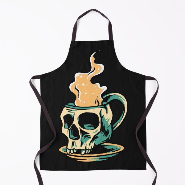 Item preview, Hot Coffee In Skull Mug T shirt & Stickers  designed and sold by Yassin  KM.