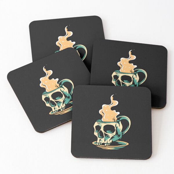 Item preview, Hot Coffee In Skull Mug T shirt & Stickers  designed and sold by Yassin  KM.