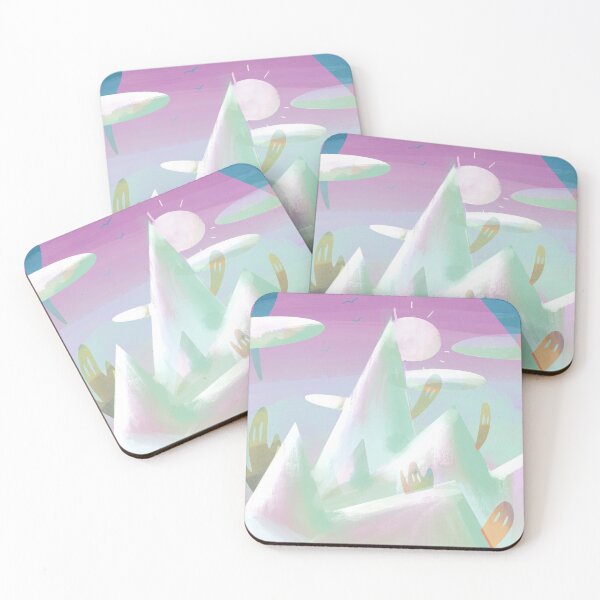 Item preview, Sunrise pink mountain ghosts designed and sold by tostoini.