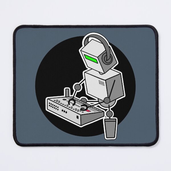 Item preview, Robot Musician Playing Drum Machine (Small Print Size) designed and sold by AtomicMalibu.