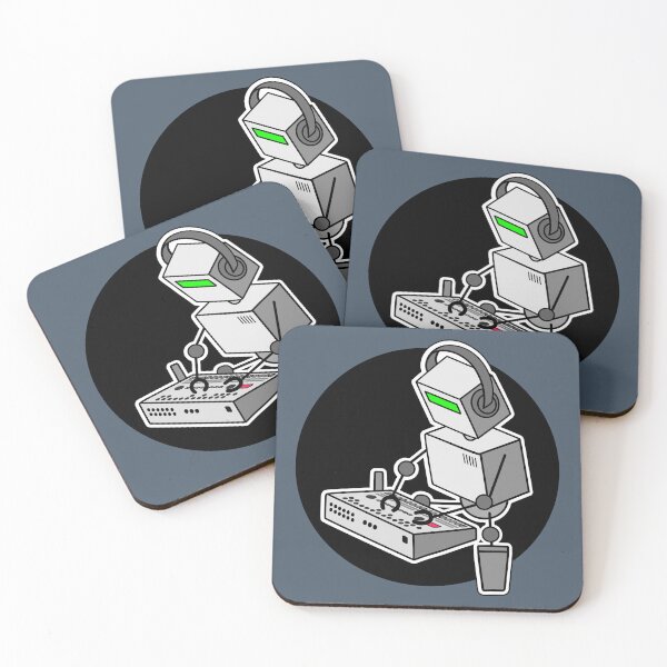 Item preview, Robot Musician Playing Drum Machine (Small Print Size) designed and sold by AtomicMalibu.