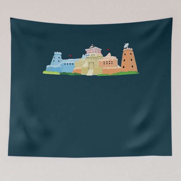 Item preview, Takeshis Castle  Illustrated Graphic26 designed and sold by BareNakedNutes.
