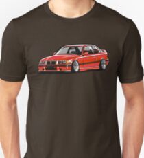 Stanced out E36 Red Unisex T-Shirt