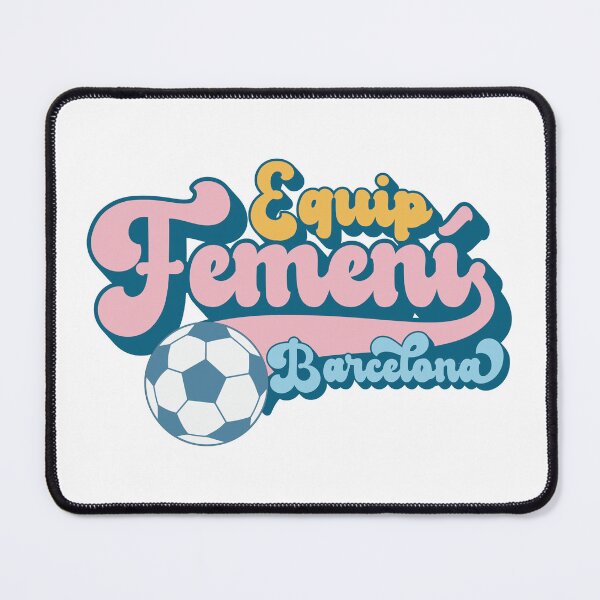 Item preview, Barcelona Femeni Retro Vintage Text (WOSO/FutFem) designed and sold by Numero14.
