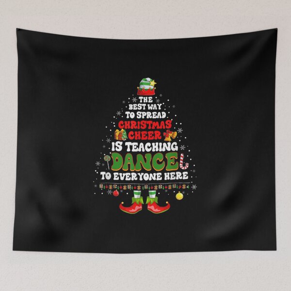 Item preview, Christmas Cheer Is Teaching Dance Santa Elf Teacher Group designed and sold by Isabelsutton.