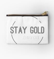 Minimalist Stay Gold Studio Pouch