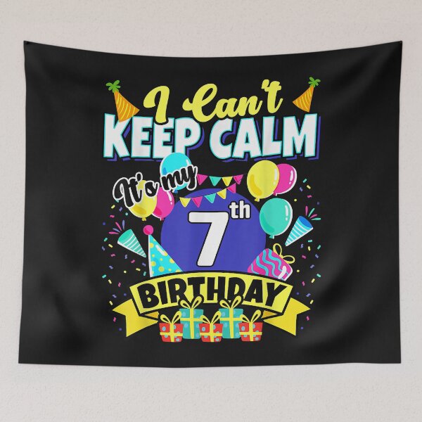 Artikelvorschau, 7 Jahre altes Geschenk Ich kann nicht ruhig bleiben, es ist mein 7. Geburtstag entworfen und verkauft von PatriciaClark02.