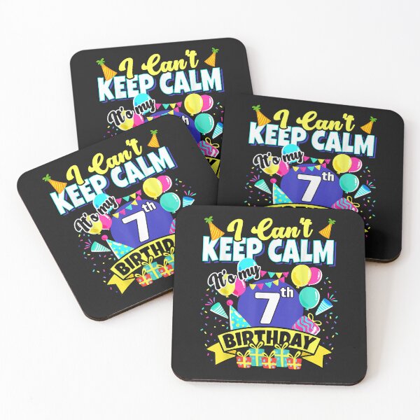 Item preview, 7 Years Old Gift I Can't Keep Calm It's My 7th Birthday  designed and sold by PatriciaClark02.