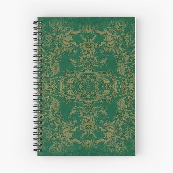 Item preview, Rococo late Baroque style marbled paper design in green and gold swirls  designed and sold by Jessica Goulty.
