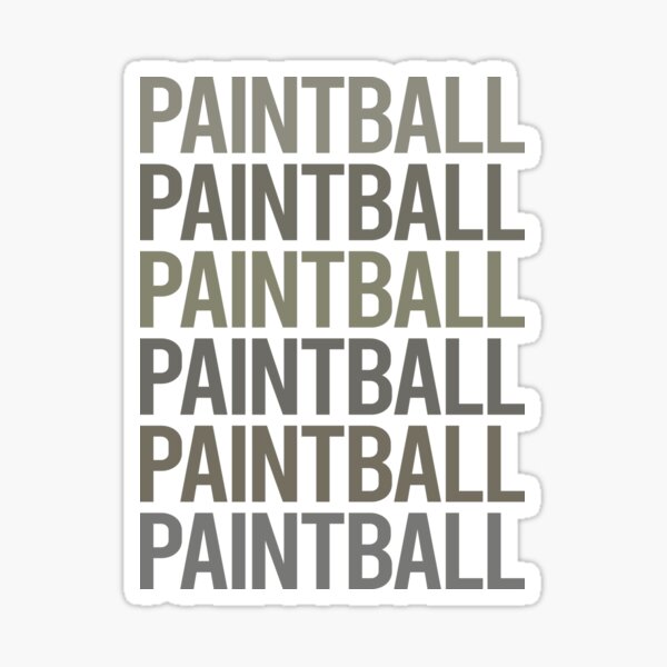 Vista previa del artículo con la obra «Paintball de arte de texto gris», diseñado y vendido por TartSpiderWeb.