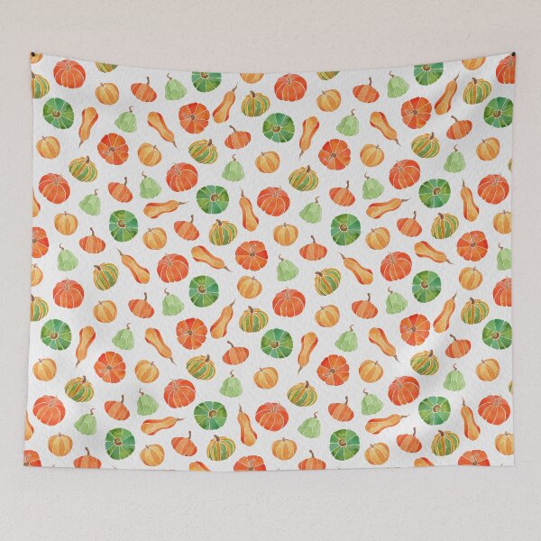 Item preview, Pretty Pumpkins Pattern  designed and sold by Rebecca-Memmott.
