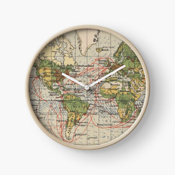 Item preview, Vintage World Sailing Routes Map (1914)  designed and sold by BravuraMedia.