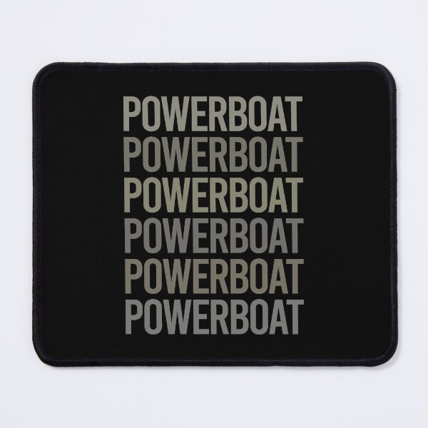 Item preview, Gray Text Art Powerboat Powerboats designed and sold by TartSpiderWeb.