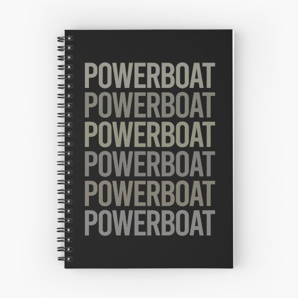 Item preview, Gray Text Art Powerboat Powerboats designed and sold by TartSpiderWeb.