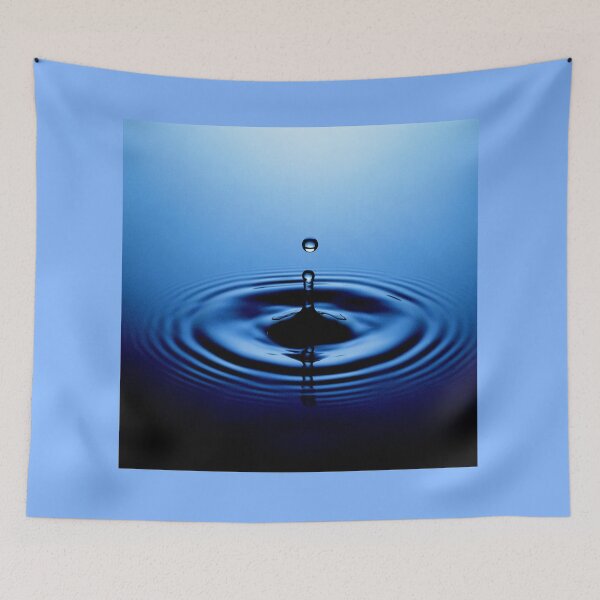 Item preview, Blue water drop 4k designed and sold by Sara 2000.