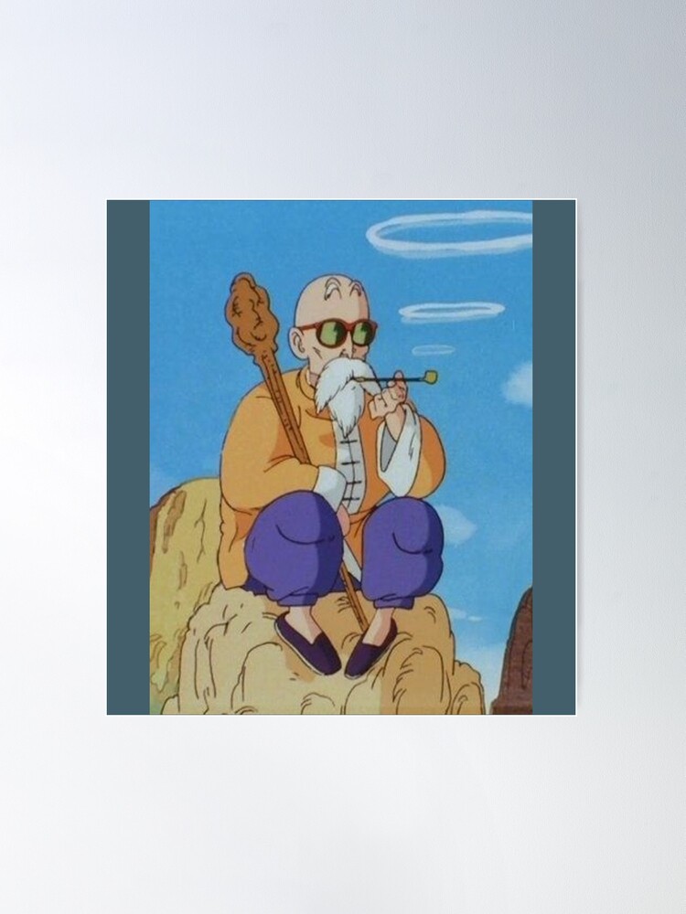 Anime Dragon Ball Z Old Man (Master Roshi) Poster for Sale by Shine-line
