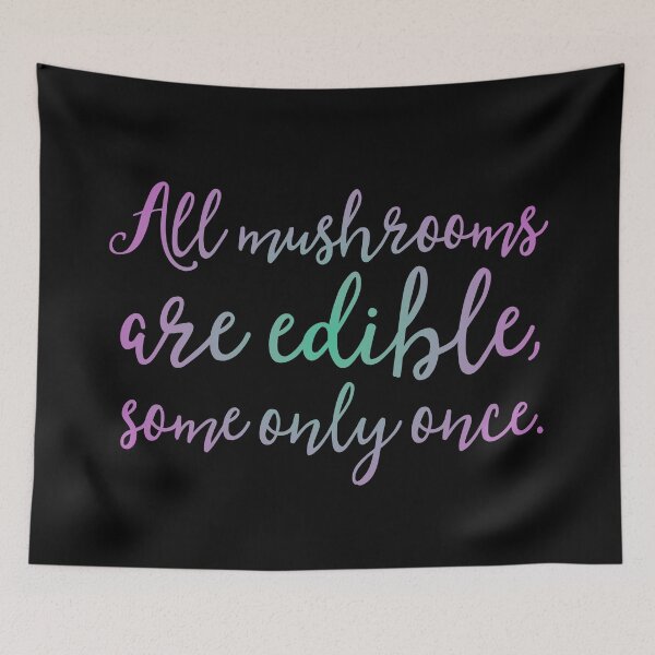 Item preview, All mushrooms are edible, some only once. v.6 designed and sold by x1brett.