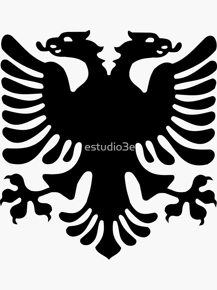"Albanischer Adler - Wappen" Sticker von estudio3e | Redbubble