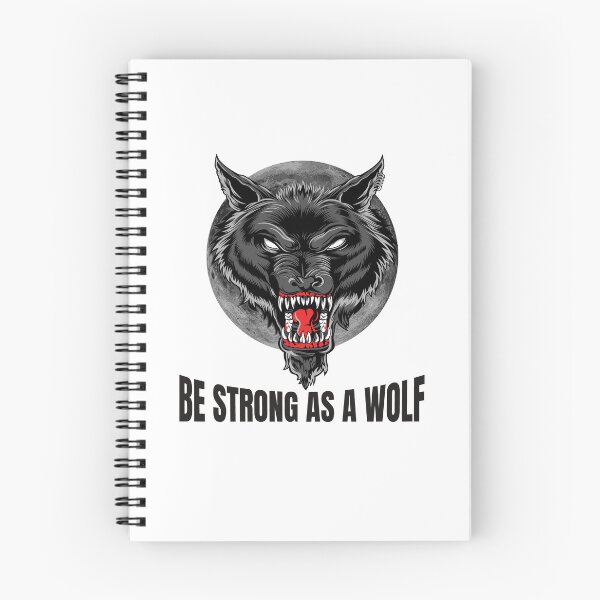 Item preview, Be strong as as a wolf, Powerful, wolf lover, wolves designed and sold by Lekrock.