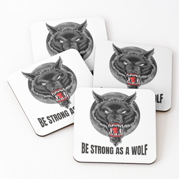 Item preview, Be strong as as a wolf, Powerful, wolf lover, wolves designed and sold by Lekrock.