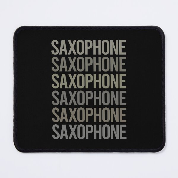 Item preview, Gray Text Art Saxophone designed and sold by TartSpiderWeb.