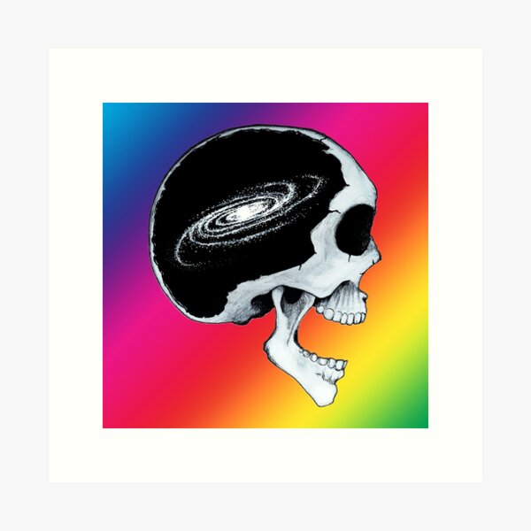 Skull Full of Stars (Spectrum) Art Print