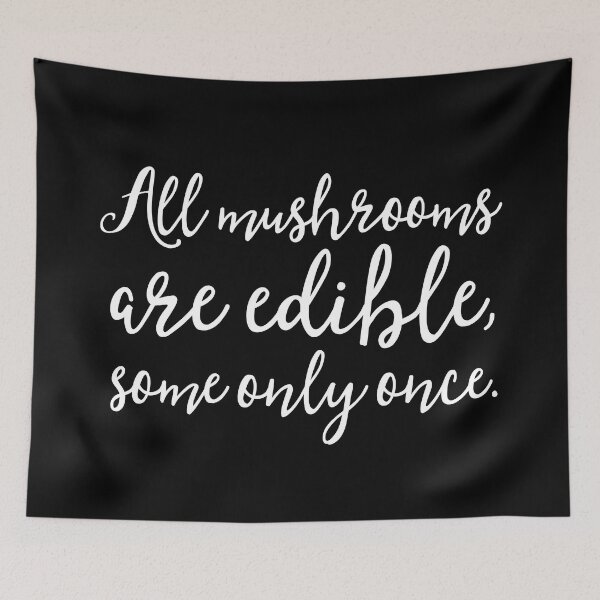 Item preview, All mushrooms are edible, some only once. v.9 designed and sold by x1brett.