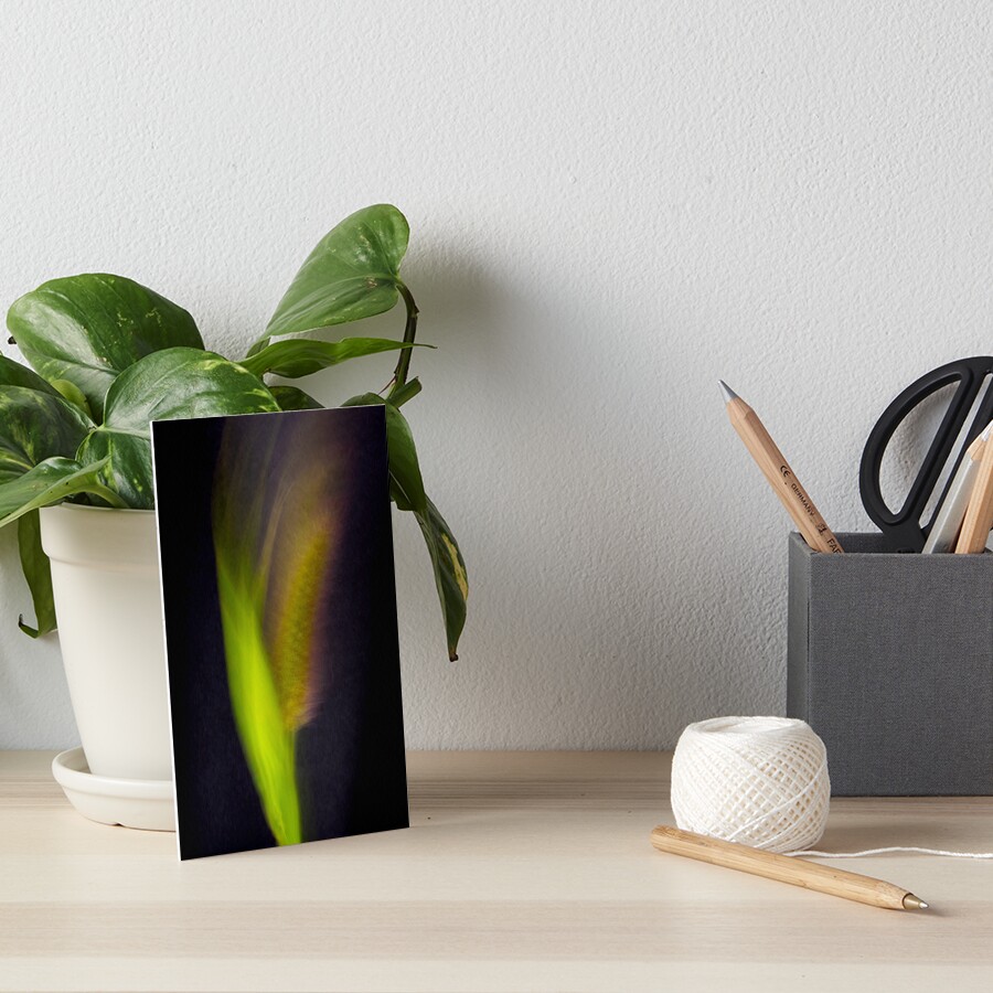Fleur Blur-Abstract Bristle Grass Art Board Print