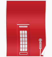 telephone box Poster