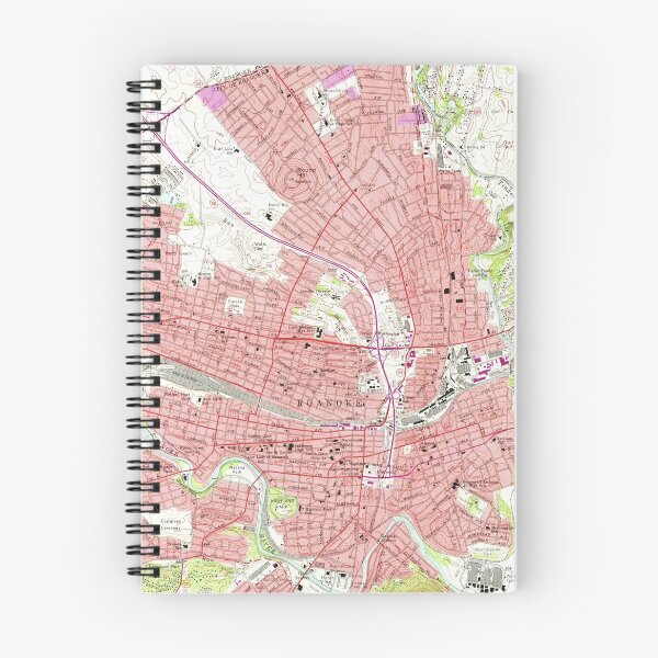 Item preview, Vintage Map of Roanoke Virginia (1963) 2 designed and sold by BravuraMedia.