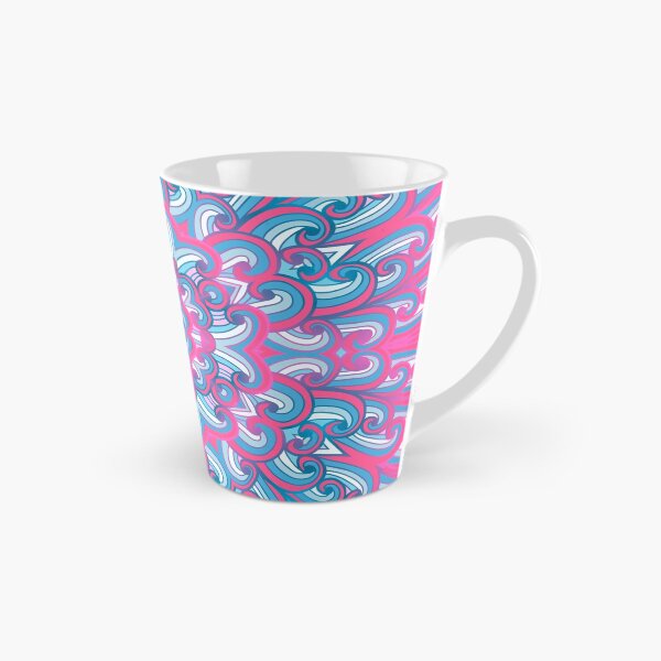 Item preview, Hand drawn ethnic pink and blue ornament designed and sold by Patternalized.