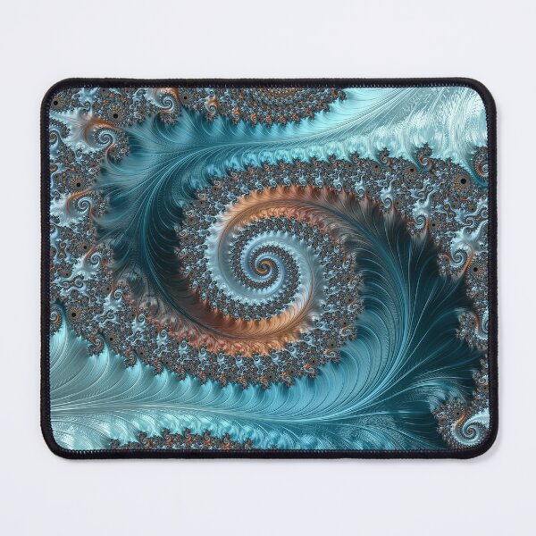 Item preview, Feathery Flow Blue Geometric Art  designed and sold by Jillianamatt.