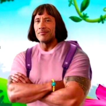 Dwayne The Rock Johnson As Dora The Explorer DeepFake Video