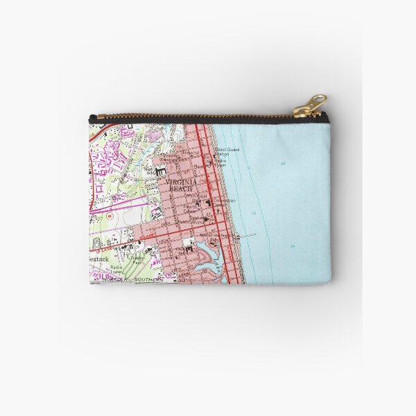 Item preview, Vintage Map of Virginia Beach (1965) 2  designed and sold by BravuraMedia.