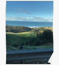View from the hill up on wild dog road @ Apollo bay. Poster