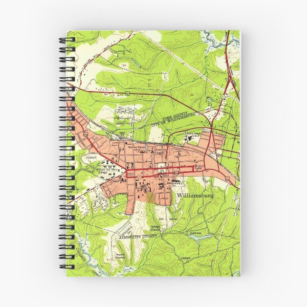 Item preview, Vintage Map of Williamsburg Virginia (1952) designed and sold by BravuraMedia.