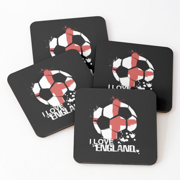 Item preview, Abstract soccer ball in the colors of the English national flag designed and sold by yassineddy.