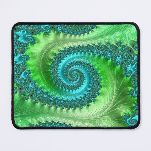 Item preview, Feathery Flow Green Geometric Art  designed and sold by Jillianamatt.