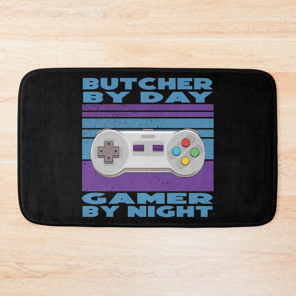 Item preview, Butcher by day gamer by night, funny games lovers, job, humor, joke, meme, gamer worker designed and sold by SGS-.