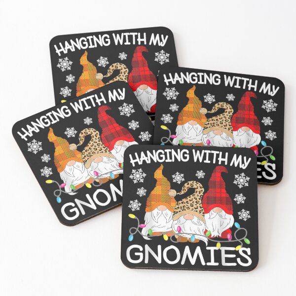 Artikelvorschau, Hanging With My Gnomies Funny Christmas Gnome Xmas Men Women entworfen und verkauft von Isabelsutton.