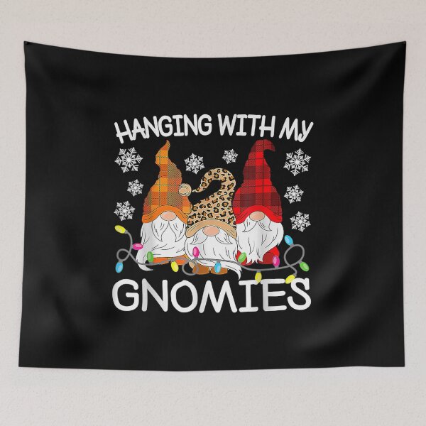 Artikelvorschau, Hanging With My Gnomies Funny Christmas Gnome Xmas Men Women entworfen und verkauft von Isabelsutton.