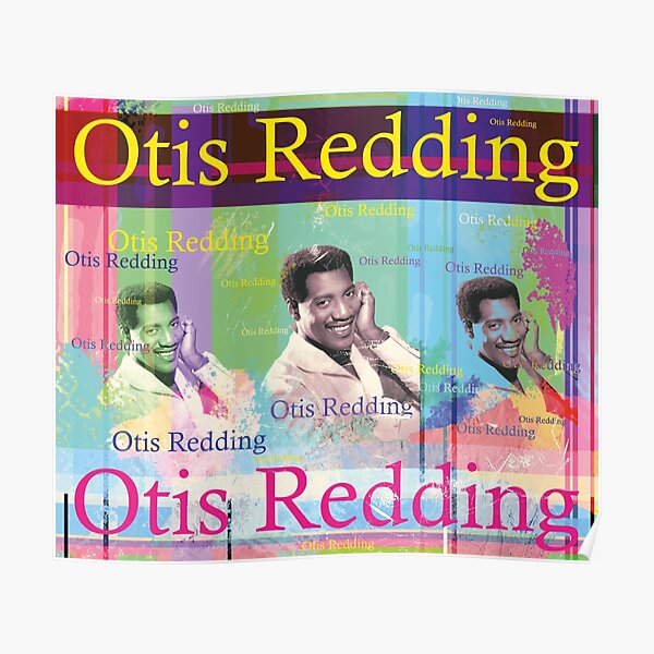 "nice portrait of the wonderful singer Otis Redding, great collage for