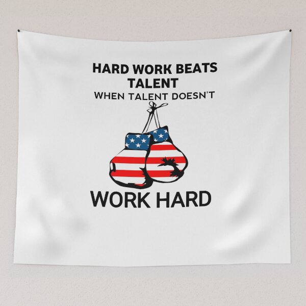 Item preview,  Boxing : Hard work beats talent when talent doesn't work hard , motivation  designed and sold by Itaxi.