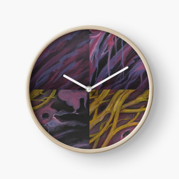 AMBER AURA SNAGS VIOLET VIRGO Clock
