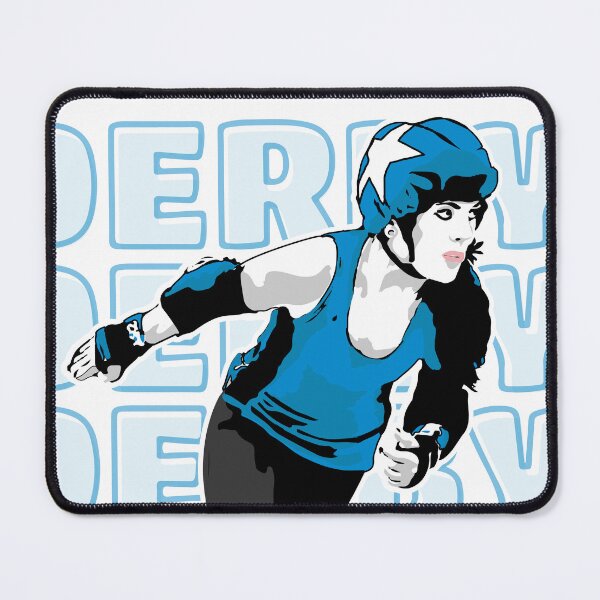 Item preview, Roller Derby Girl - Derby Background - Blue - Roller Derby designed and sold by Design Raptor.